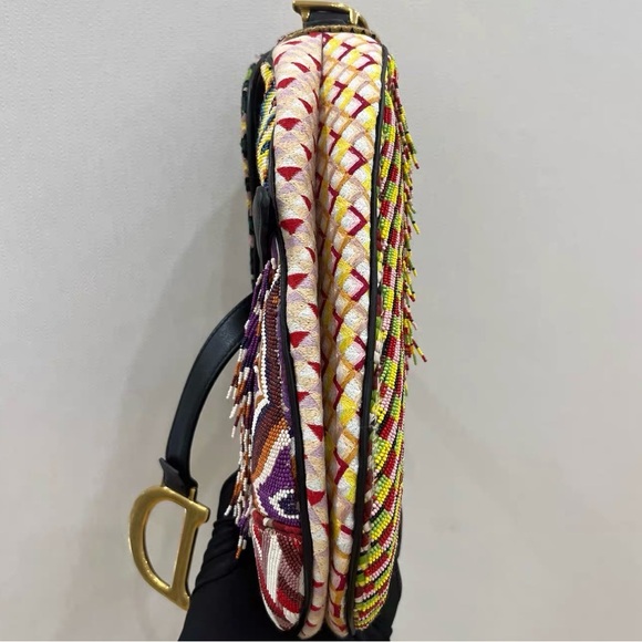 Dior Multicolor Saddle Bag Medium - Picture 6 of 6